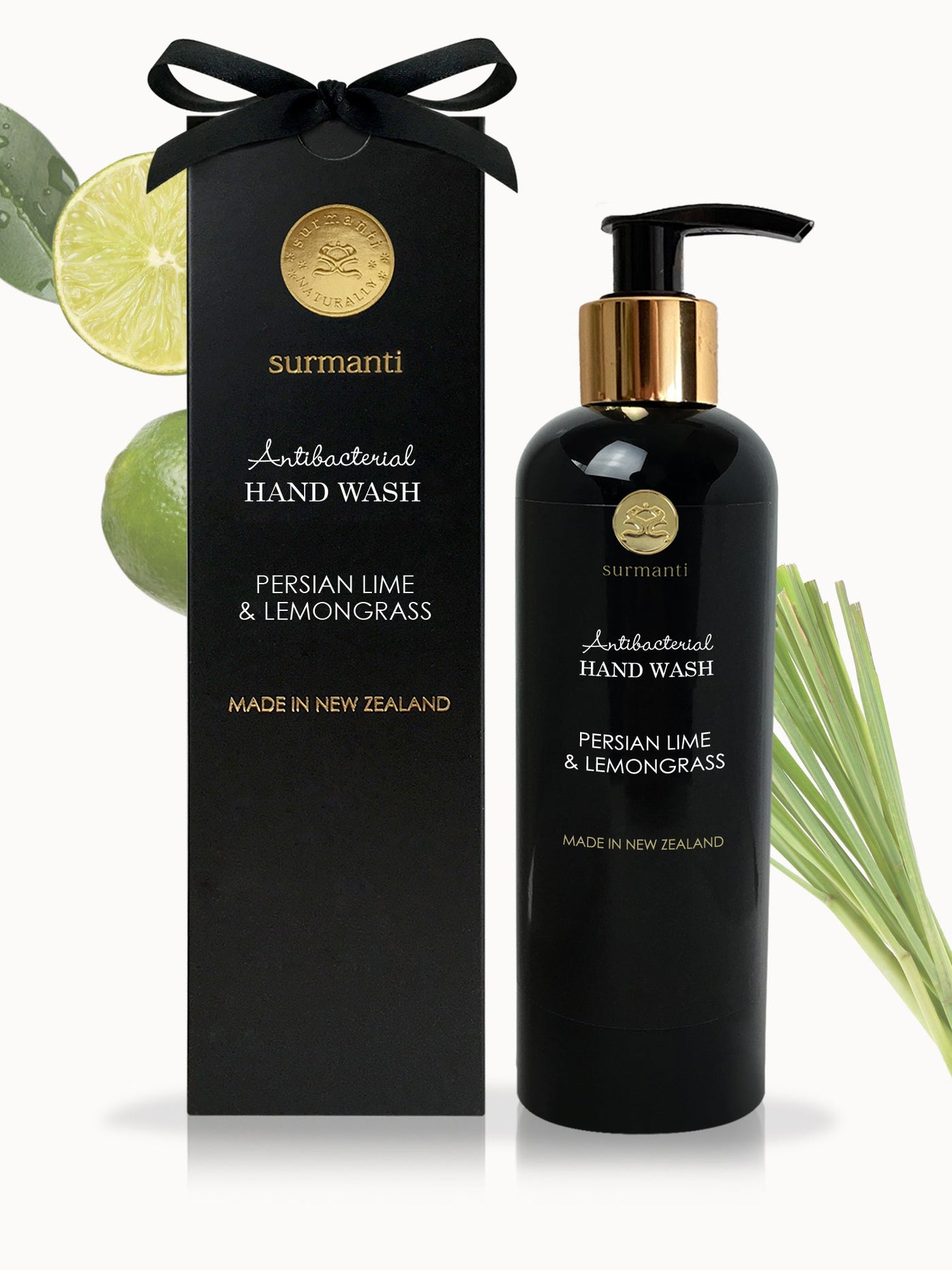 Hand Wash - Persian Lime & Lemongrass (300 ml) - Surmanti - Made In New Zealand