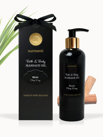 RELAX. Sleep Easy Bath & Body Massage Oil - Surmanti - Made In New Zealand