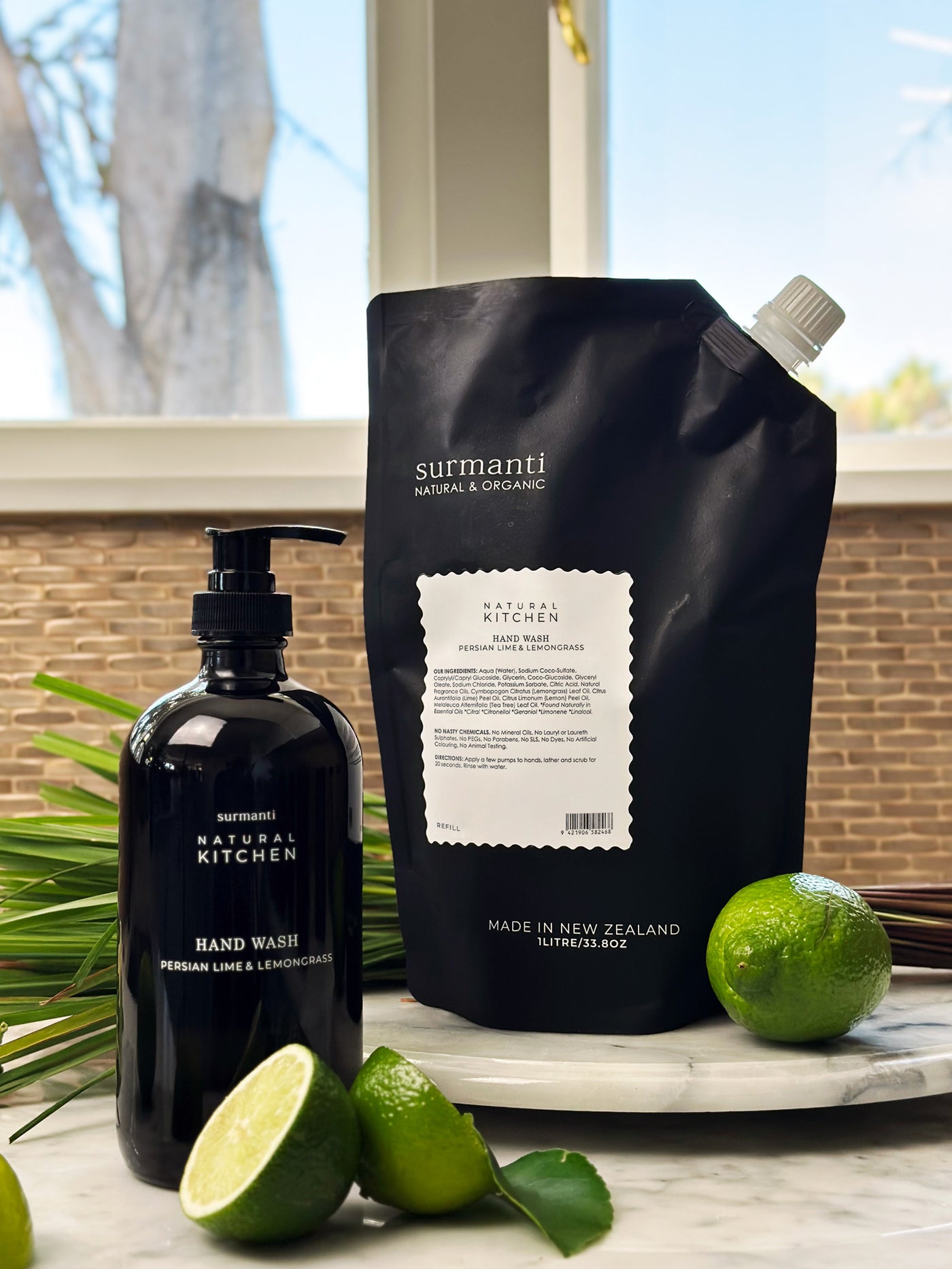 Hand Wash Refill (1 litre) - Persian Lime & Lemongrass - Natural Kitchen