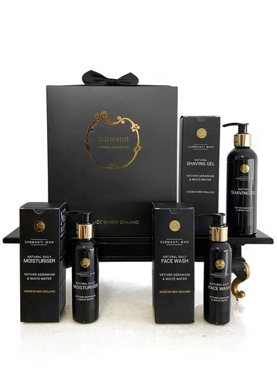 Surmanti Man Vetiver Geranium & White Water - Grooming Gift Set