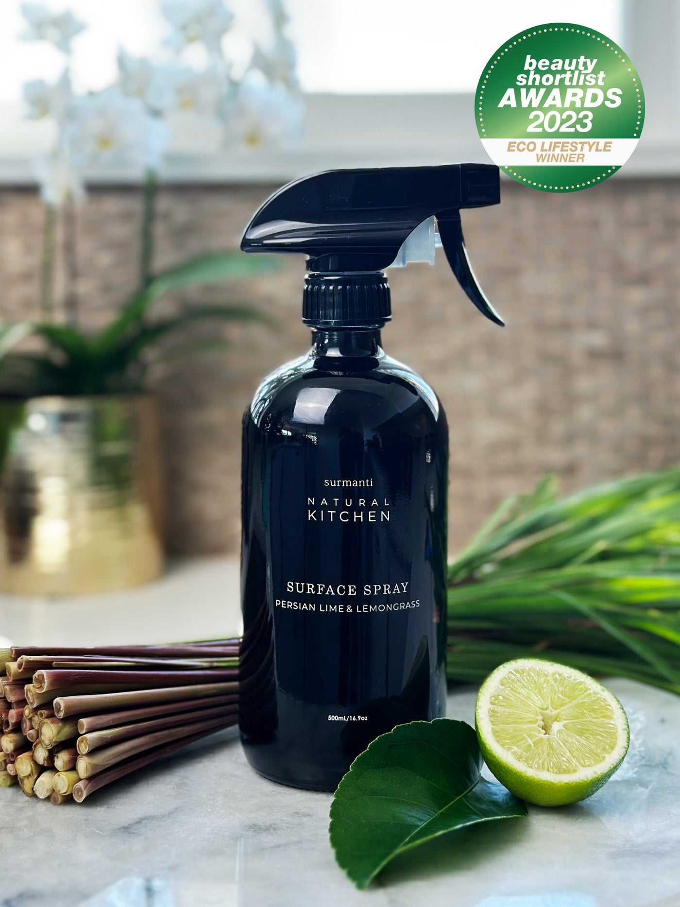 Multipurpose Surface Spray - Persian Lime & Lemongrass - Natural Kitchen